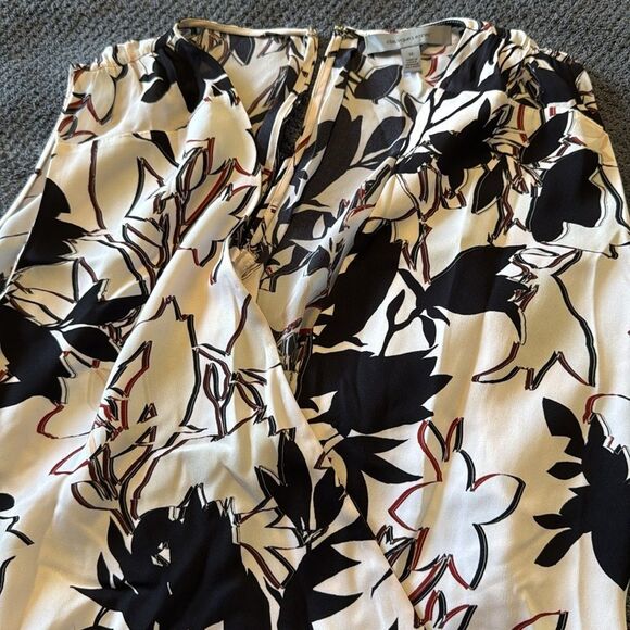 Classiquesβ Entier Silk Floral Wrap Dress 12 Sleeveless Lined - Picture 9 of 11